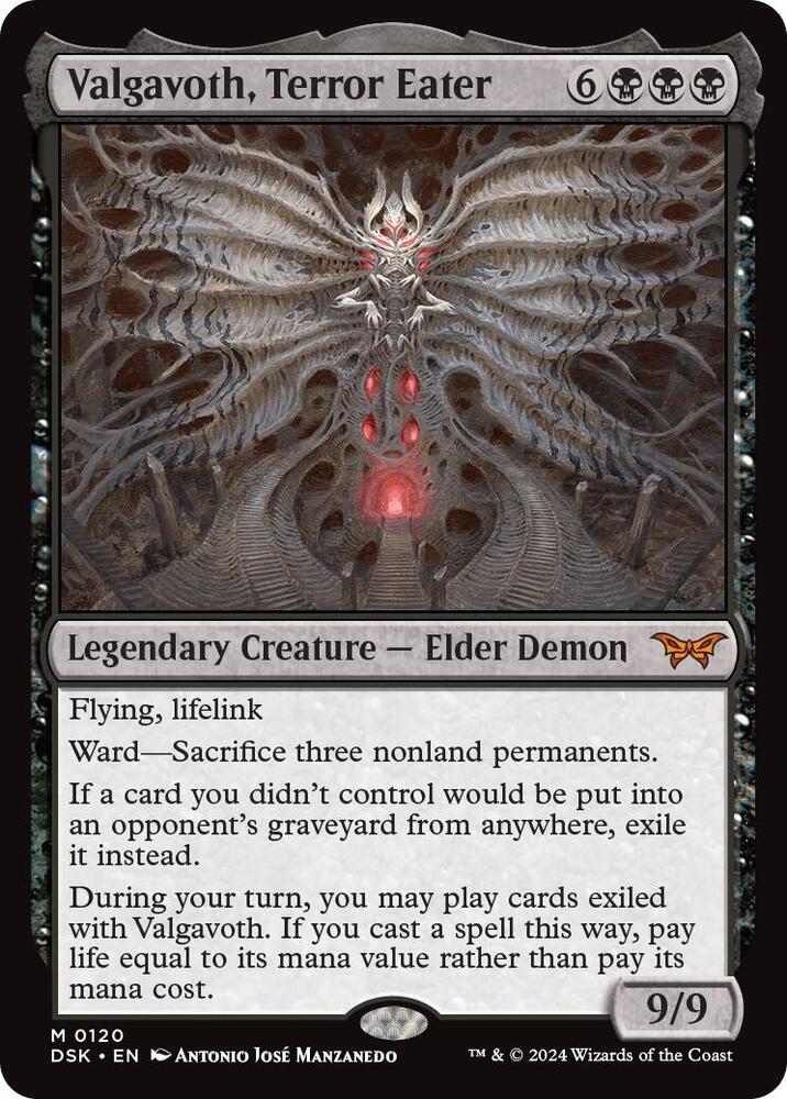 Valgavoth, Terror Eater 120 Duskmourn: House of Horror MTG Mythic NM