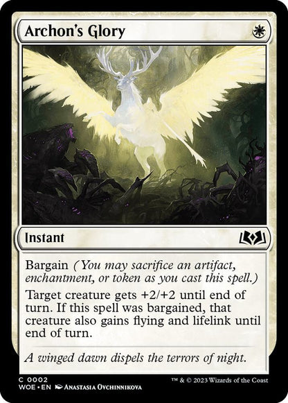 Archon's Glory 2 Wilds of Eldraine MTG C NM