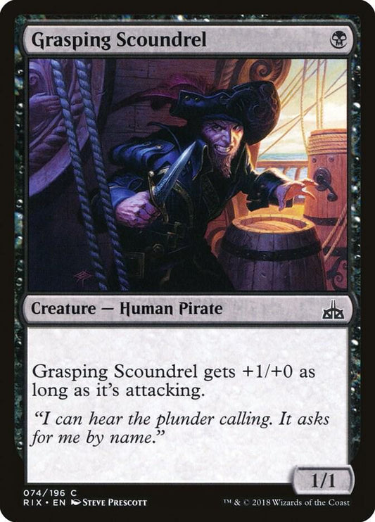 Grasping Scoundrel 74 Rivals of Ixalan MTG C LP