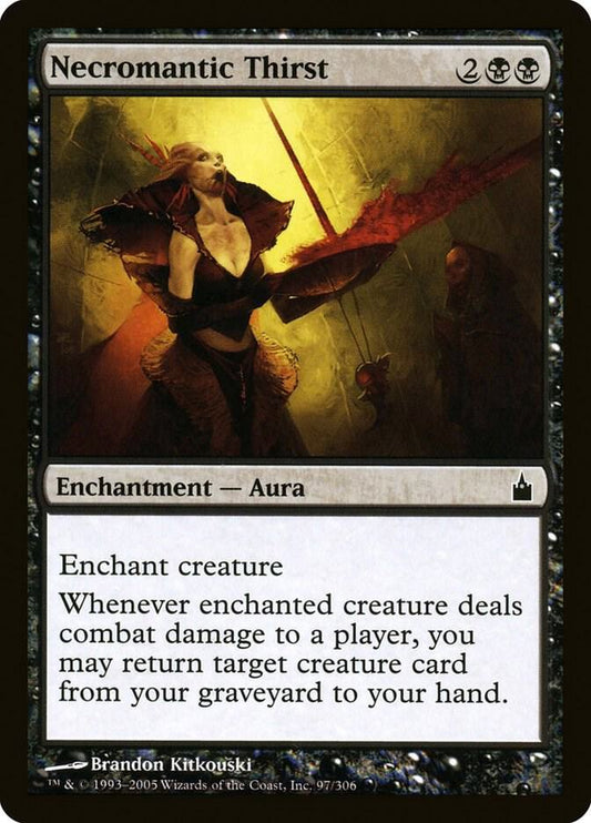 Necromantic Thirst 97 Ravnica: City of Guilds MTG C LP