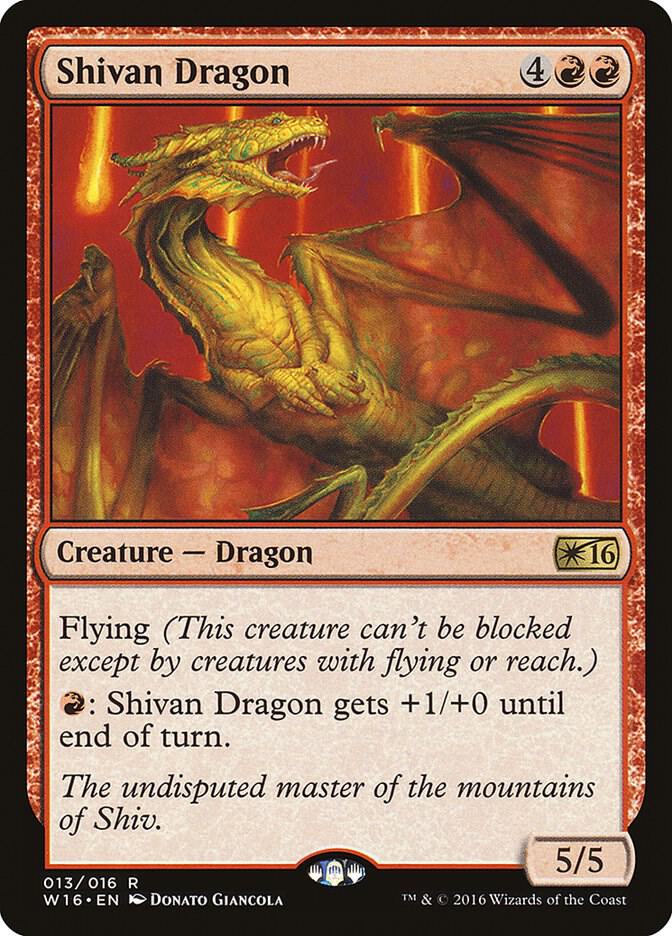Shivan Dragon 13 Welcome Deck 2016 MTG R NM