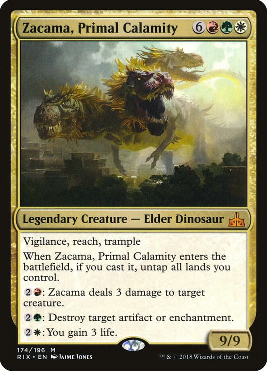 Zacama, Primal Calamity 174 Rivals of Ixalan MTG Mythic NM