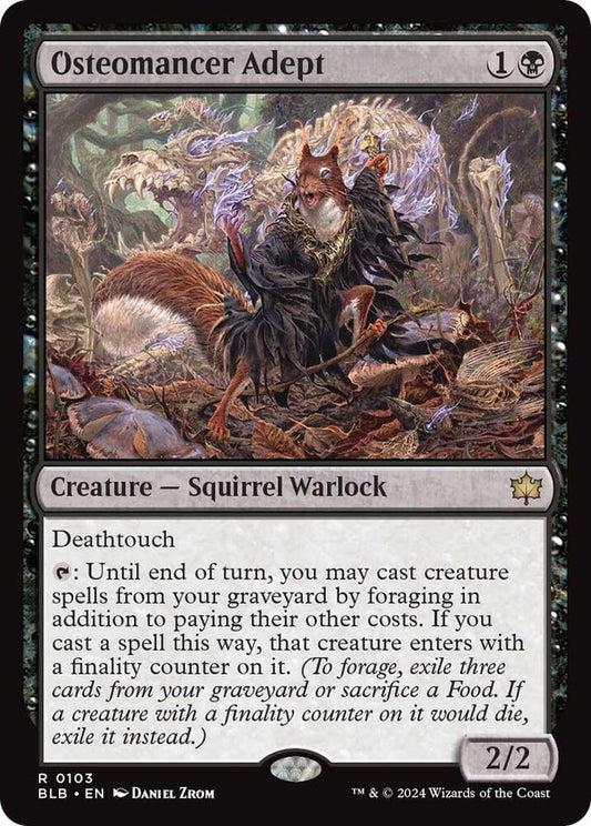 Osteomancer Adept 103 Bloomburrow MTG R NM
