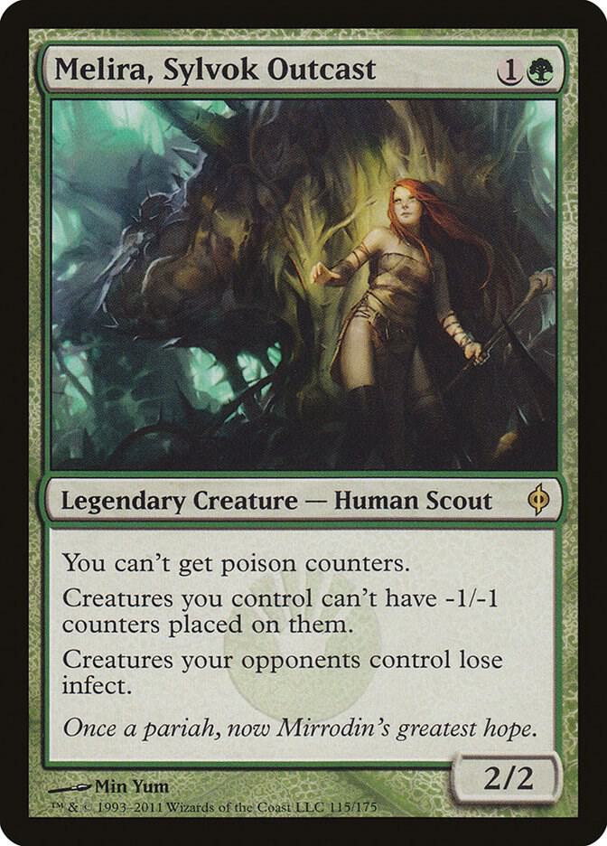Melira, Sylvok Outcast 115 New Phyrexia MTG R LP