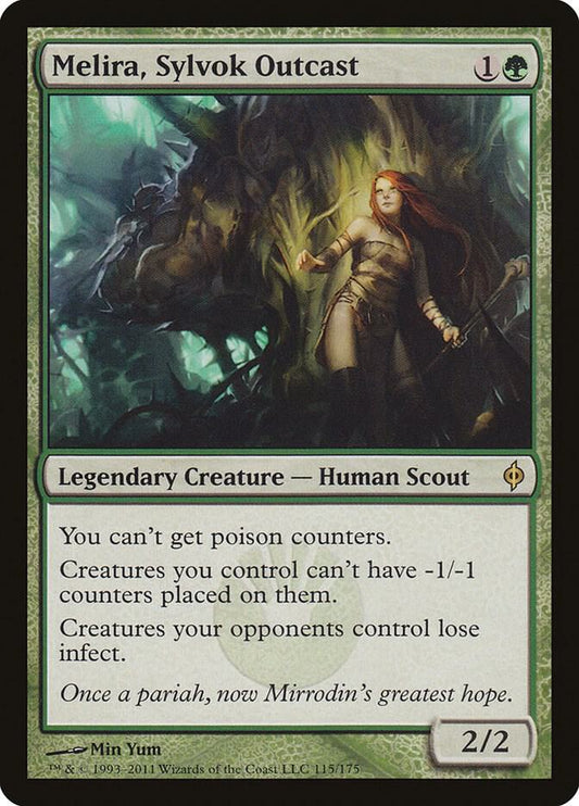 Melira, Sylvok Outcast 115 New Phyrexia MTG R LP