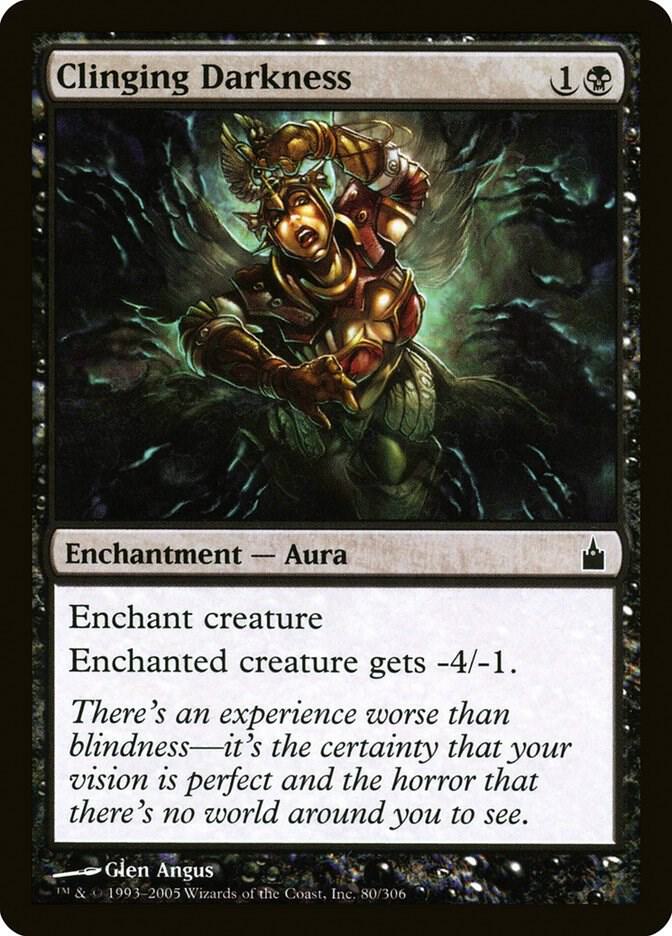 Clinging Darkness 80 Ravnica: City of Guilds MTG C LP