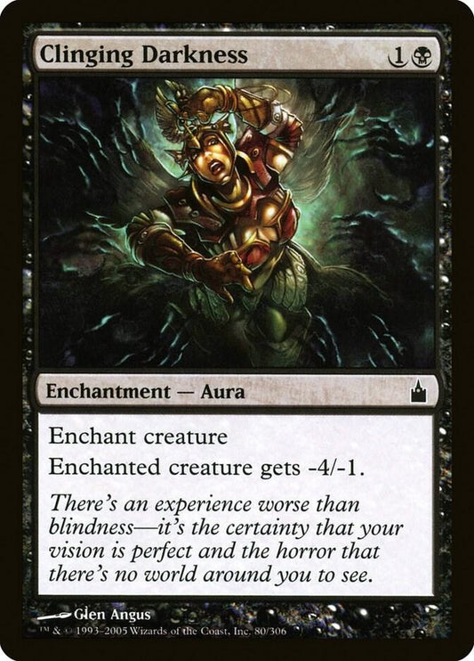 Clinging Darkness 80 Ravnica: City of Guilds MTG C LP