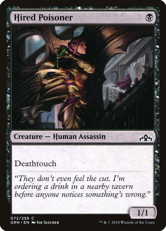 Hired Poisoner 72 Guilds of Ravnica MTG C NM