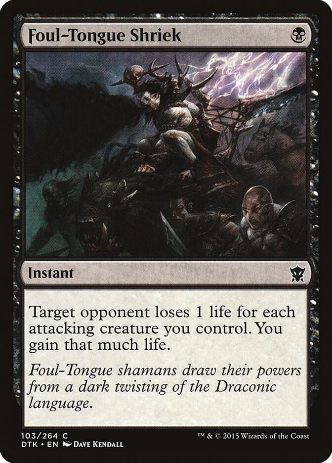 Foul-Tongue Shriek 103 Dragons of Tarkir MTG C LP