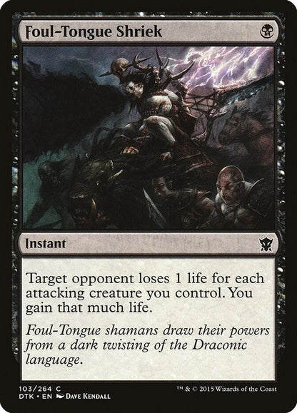 Foul-Tongue Shriek 103 Dragons of Tarkir MTG C LP