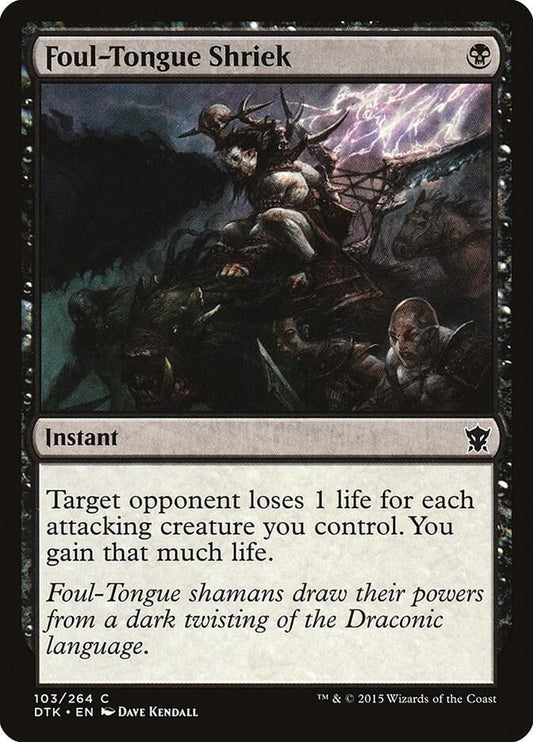 Foul-Tongue Shriek 103 Dragons of Tarkir MTG C LP