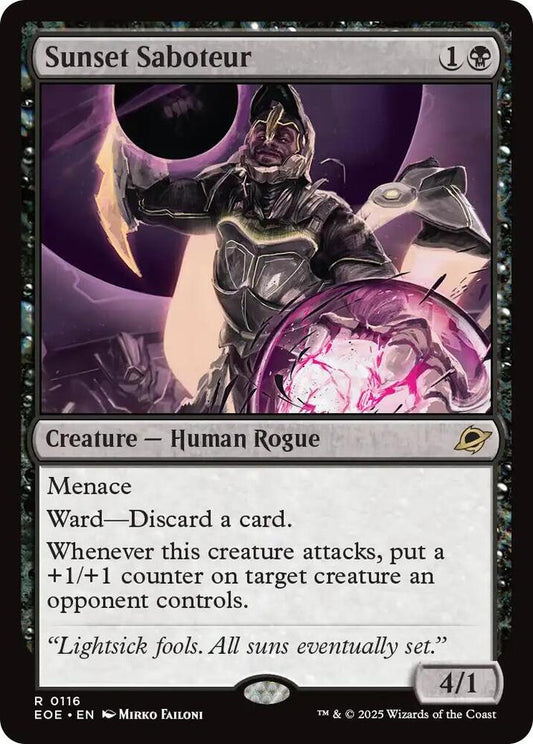 Sunset Saboteur 116 Edge of Eternities MTG R NM
