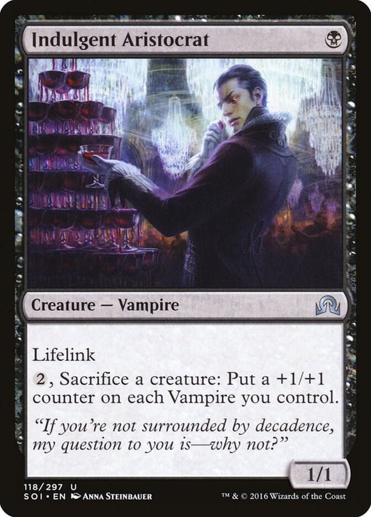 Indulgent Aristocrat 118 Shadows over Innistrad MTG UC LP
