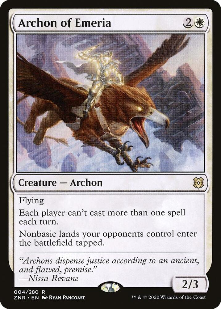 Archon of Emeria 4 Zendikar Rising MTG R NM