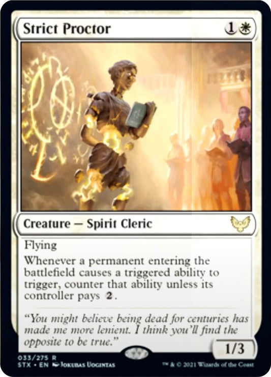Strict Proctor 33 Strixhaven: School of Mages MTG R Foil NM