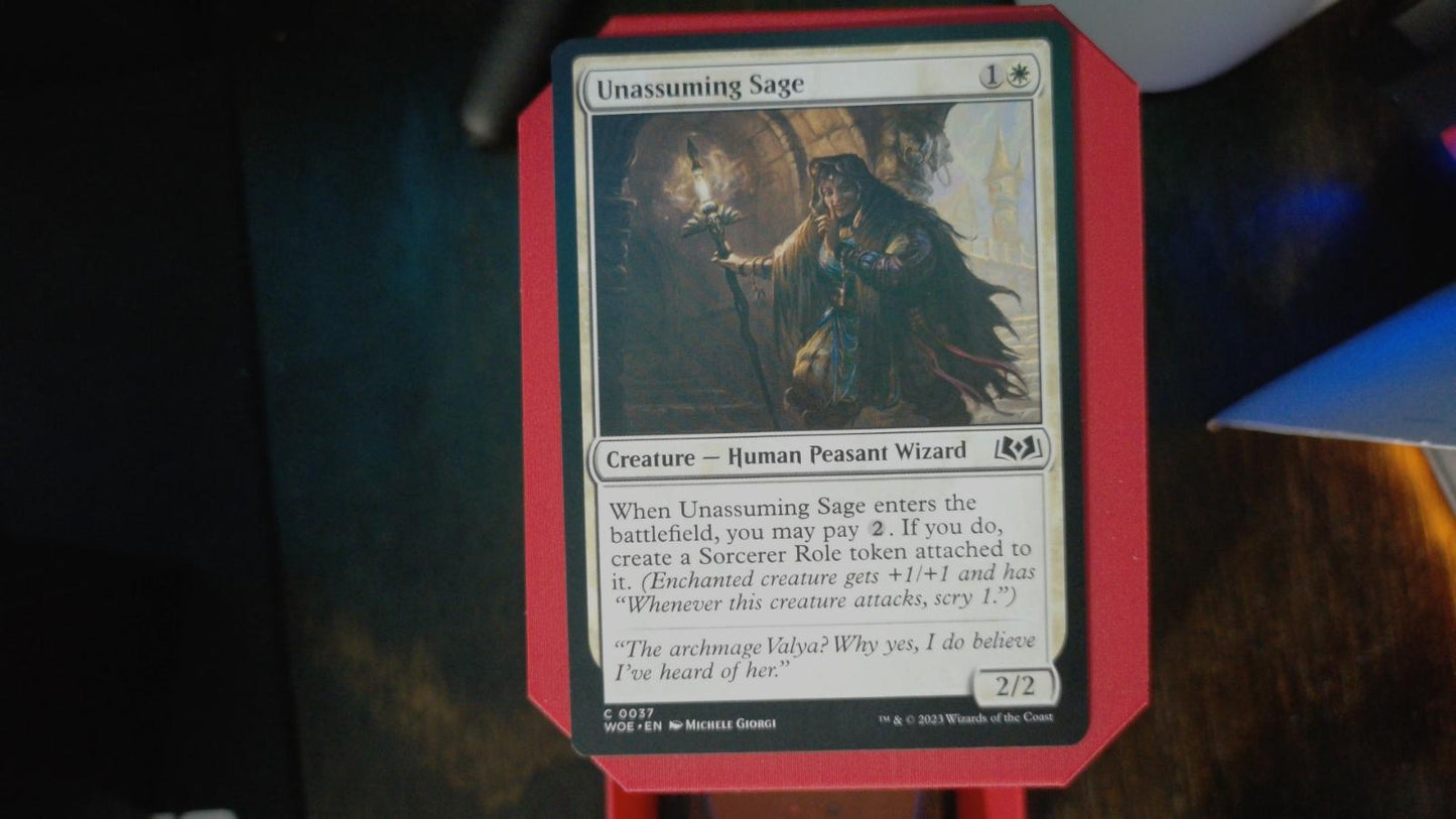 Unassuming Sage 37 Wilds of Eldraine MTG C NM