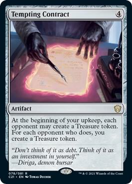 Tempting Contract 78 Commander 2021 MTG R NM