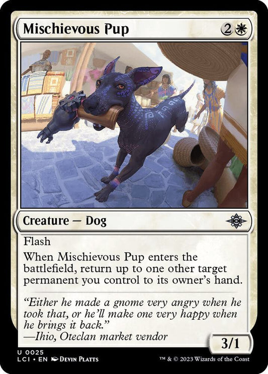 Mischievous Pup 25 The Lost Caverns of Ixalan MTG UC NM
