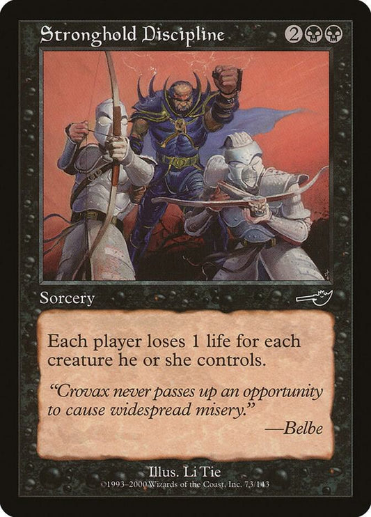 Stronghold Discipline 73 Nemesis MTG C LP