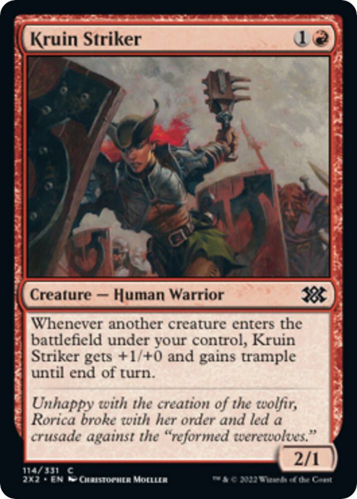 Kruin Striker 114 Double Masters 2022 MTG C Foil NM