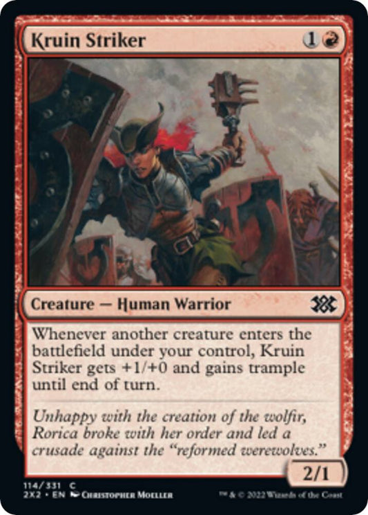 Kruin Striker 114 Double Masters 2022 MTG C Foil NM