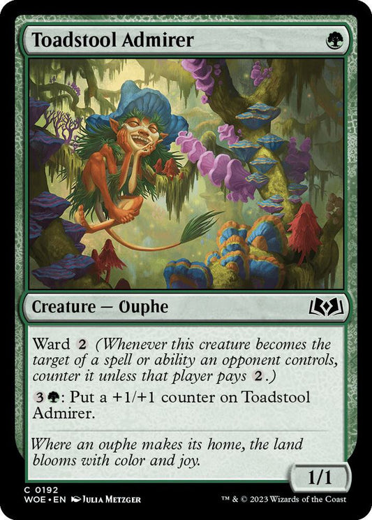 Toadstool Admirer 192 Wilds of Eldraine MTG C Foil NM