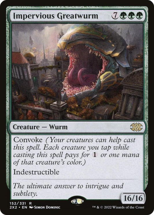 Impervious Greatwurm 152 Double Masters 2022 MTG R NM