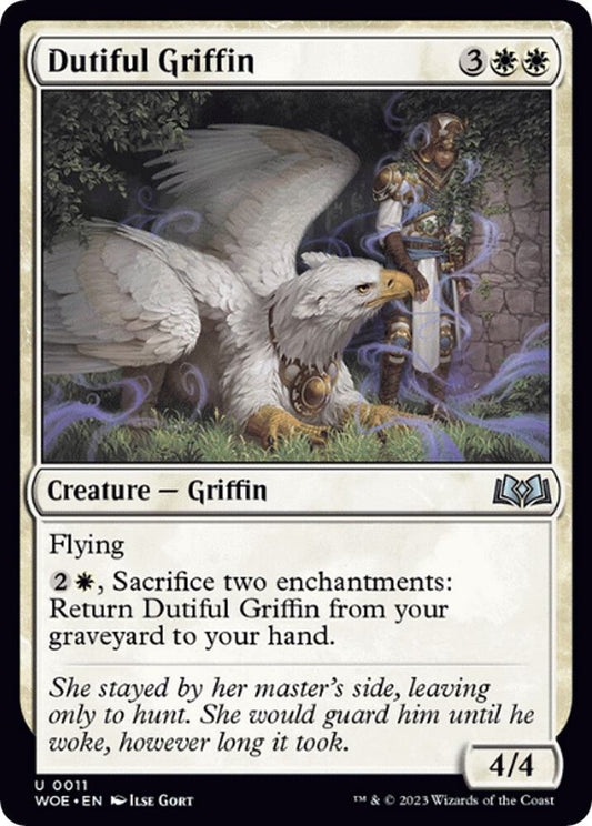 Dutiful Griffin 11 Wilds of Eldraine MTG UC NM