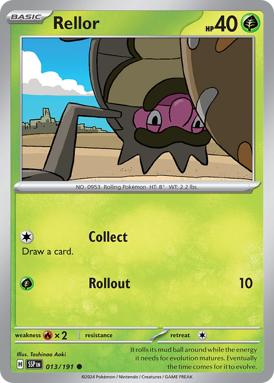 Rellor 013/191 Surging Sparks Pokemon C NM