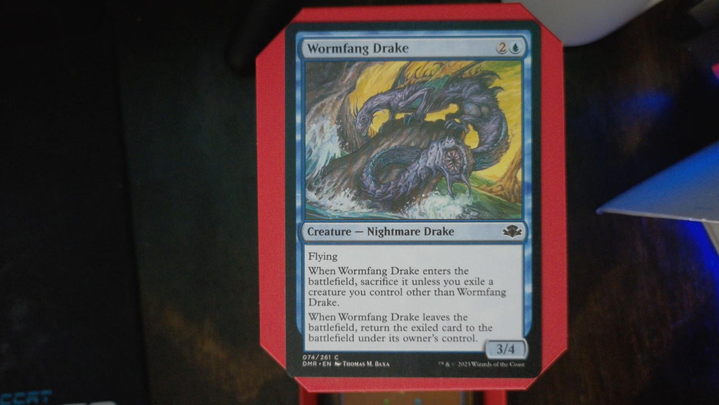 Wormfang Drake 74 Dominaria Remastered MTG C NM