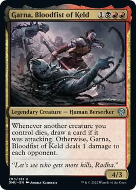 Garna, Bloodfist of Keld 200 Dominaria United MTG UC NM