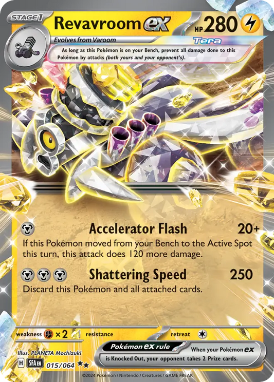 Revavroom ex 015/064 Shrouded Fable Pokemon Double Rare Holo NM