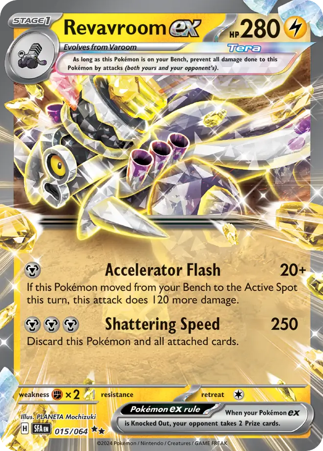 Revavroom ex 015/064 Shrouded Fable Pokemon Double Rare Holo NM