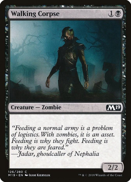 Walking Corpse 126 Core Set 2019 MTG C NM