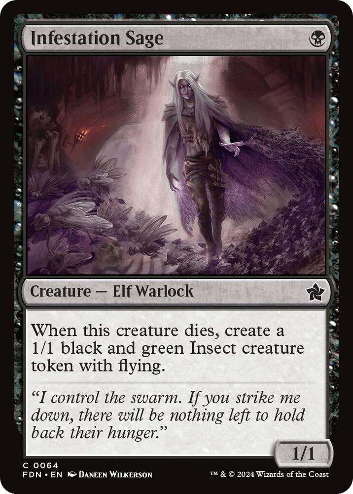 Infestation Sage 64 Foundations MTG C NM