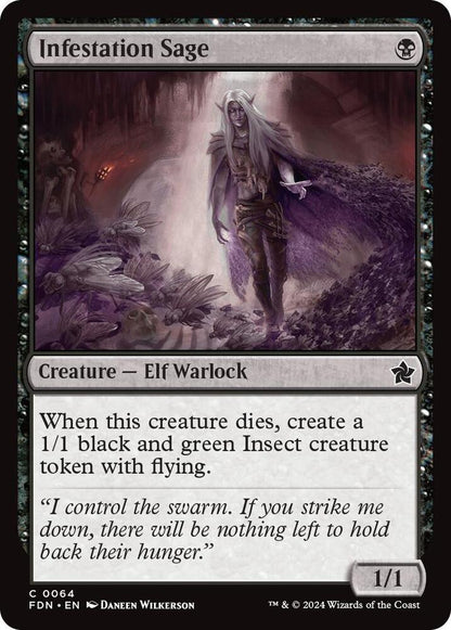 Infestation Sage 64 Foundations MTG C NM