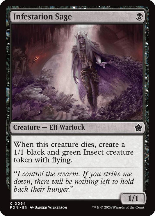 Infestation Sage 64 Foundations MTG C NM