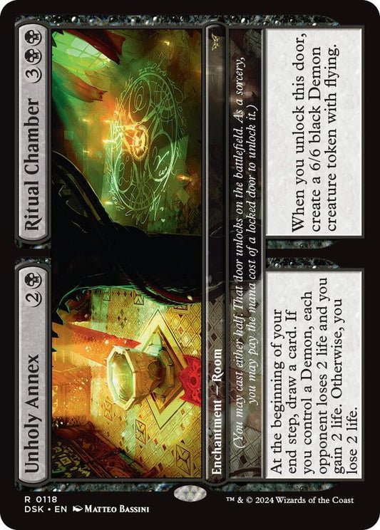 Unholy Annex // Ritual Chamber 118 Duskmourn: House of Horror MTG R NM