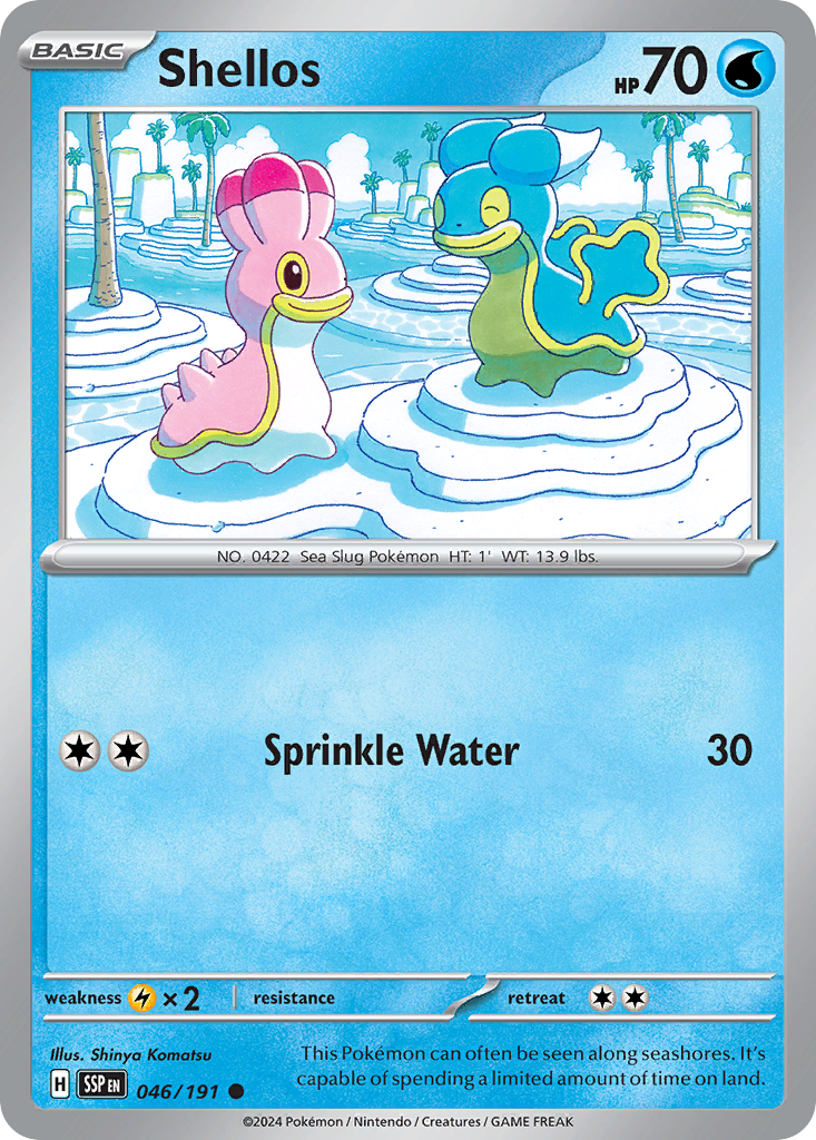 Shellos 046/191 Surging Sparks Pokemon C NM