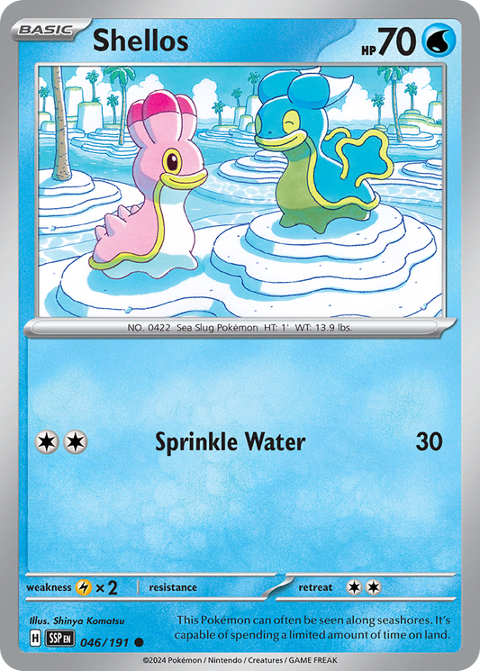 Shellos 046/191 Surging Sparks Pokemon C NM