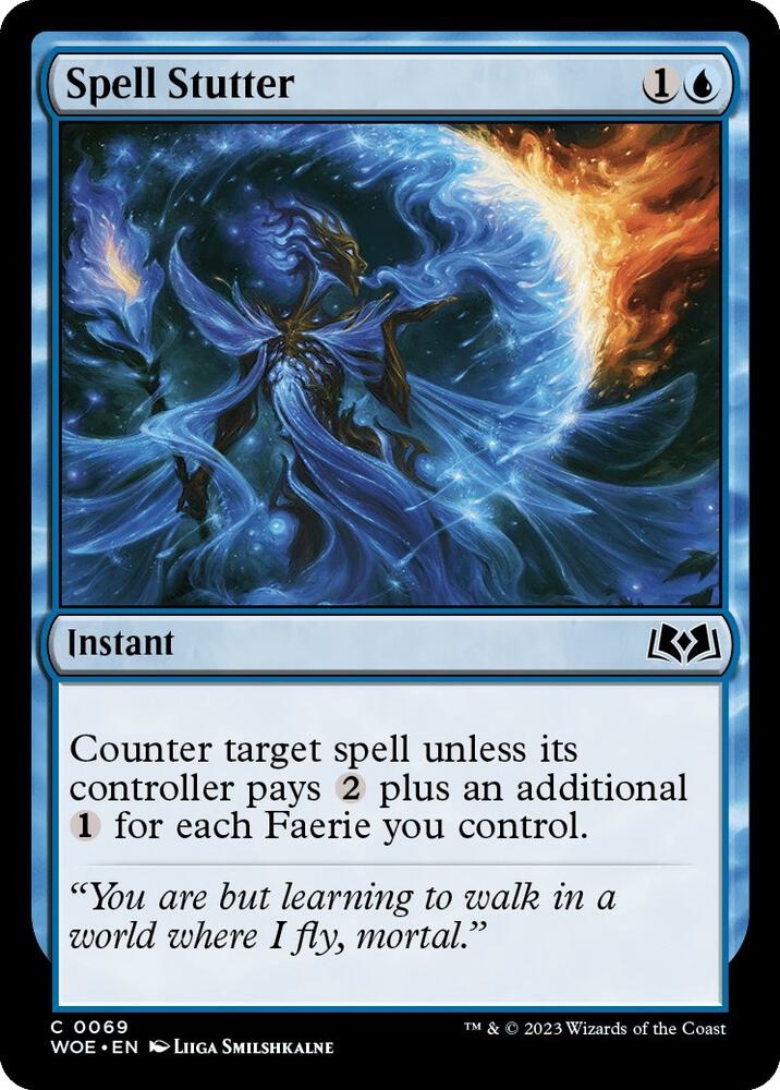 Spell Stutter 69 Wilds of Eldraine MTG C NM