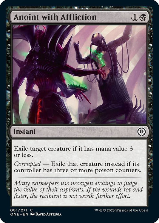 Anoint with Affliction 81 Phyrexia: All Will Be One MTG C NM