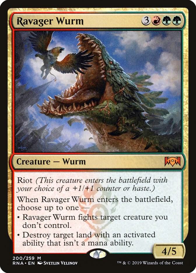 Ravager Wurm 200 Ravnica Allegiance MTG Mythic NM
