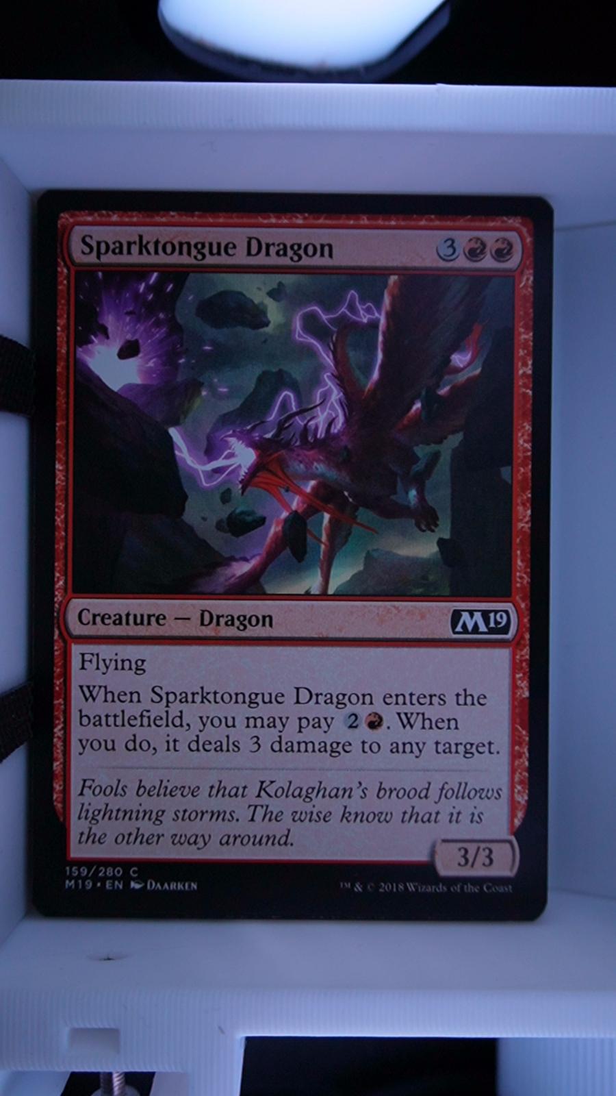 Sparktongue Dragon 159 Core Set 2019 MTG C NM