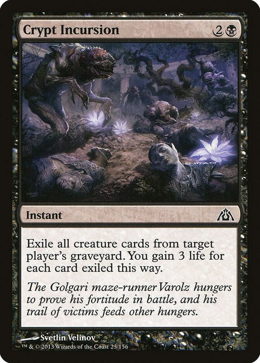 Crypt Incursion 23 Dragon's Maze MTG C NM