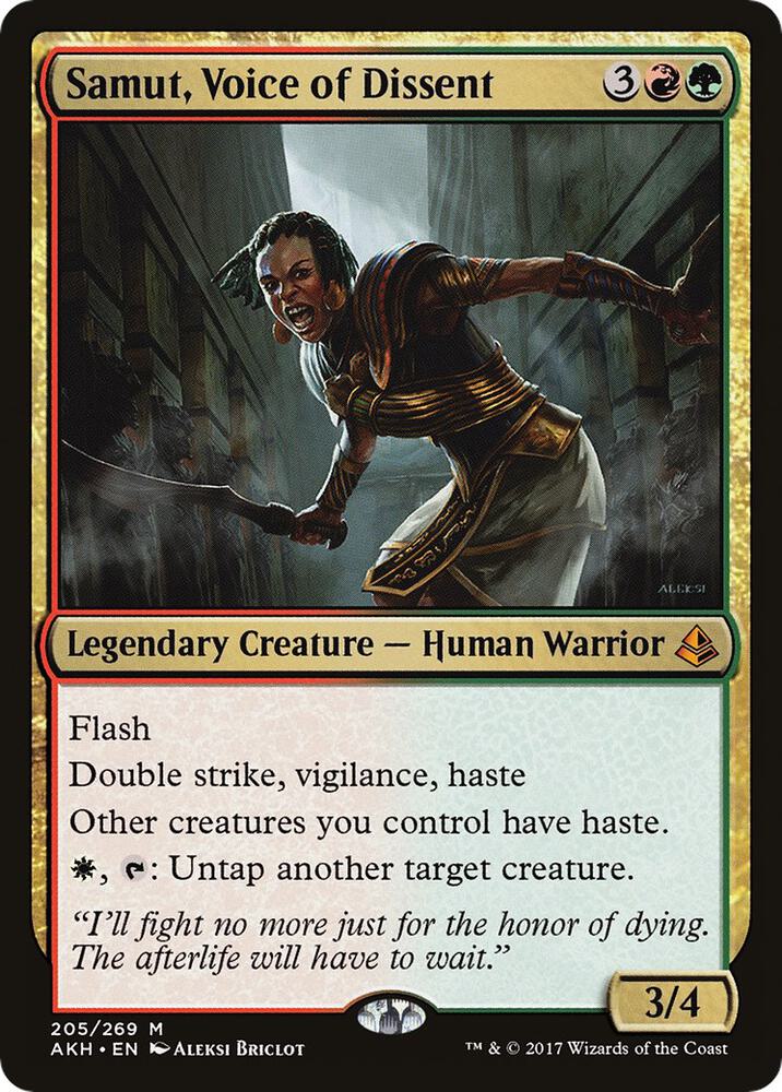Samut, Voice of Dissent 205 Amonkhet MTG Mythic NM
