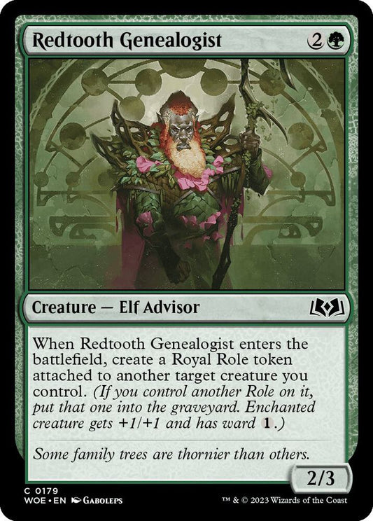 Redtooth Genealogist 179 Wilds of Eldraine MTG C NM
