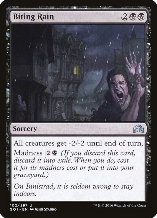 Biting Rain 102 Shadows over Innistrad MTG UC LP