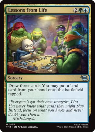 Lessons from Life 0155 Teenage Mutant Ninja Turtles MTG UC NM