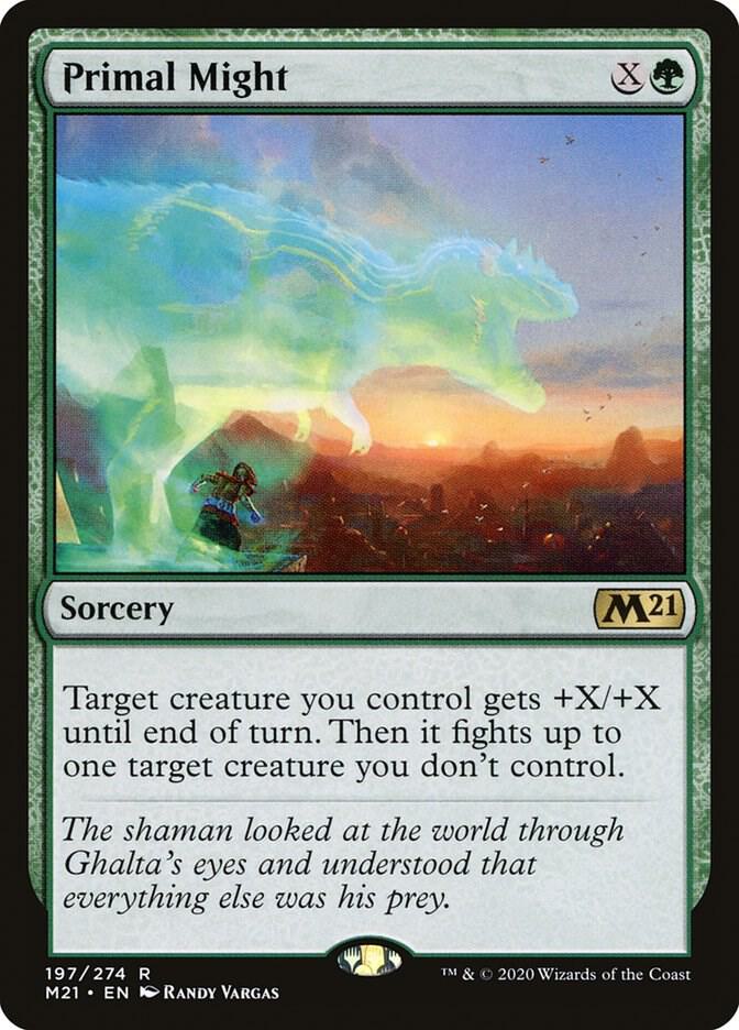 Primal Might 197 Core Set 2021 MTG R NM